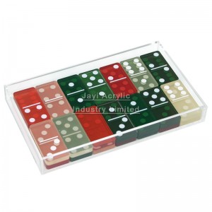 lucite domino set